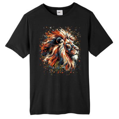 Lion Animal King Nature Graphic Women Trendy Tall Fusion ChromaSoft Performance T-Shirt