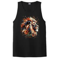 Lion Animal King Nature Graphic Women Trendy PosiCharge Competitor Tank