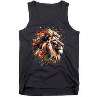 Lion Animal King Nature Graphic Women Trendy Tank Top