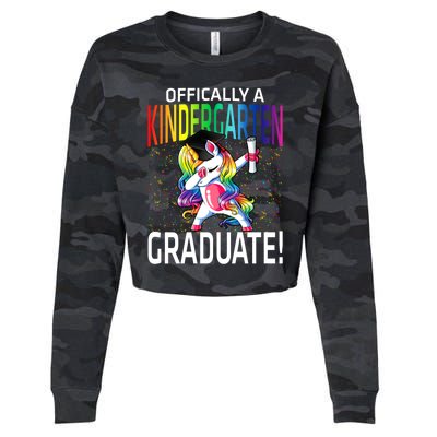 Ly A Kindergarten Graduate Unicorn Funny Gift Cropped Pullover Crew