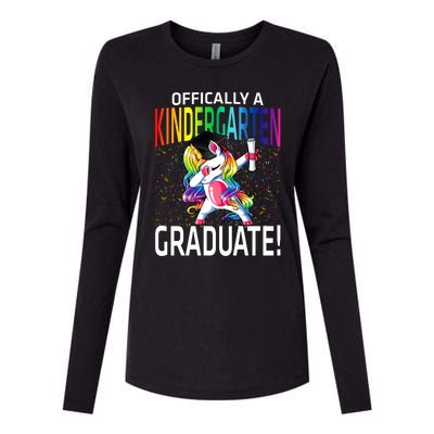 Ly A Kindergarten Graduate Unicorn Funny Gift Womens Cotton Relaxed Long Sleeve T-Shirt