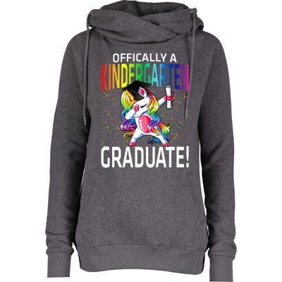 Ly A Kindergarten Graduate Unicorn Funny Gift Womens Funnel Neck Pullover Hood