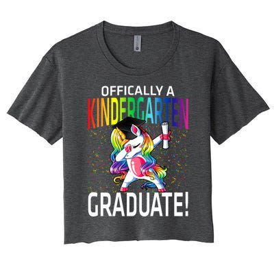 Ly A Kindergarten Graduate Unicorn Funny Gift Women's Crop Top Tee