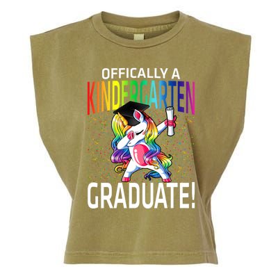 Ly A Kindergarten Graduate Unicorn Funny Gift Garment-Dyed Women's Muscle Tee