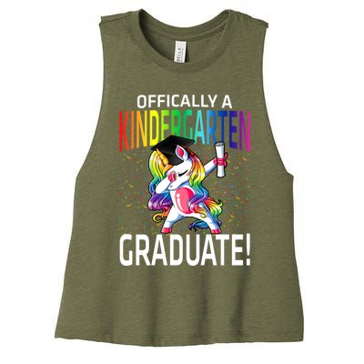 Ly A Kindergarten Graduate Unicorn Funny Gift Women's Racerback Cropped Tank