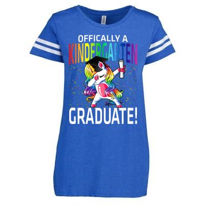 Ly A Kindergarten Graduate Unicorn Funny Gift Enza Ladies Jersey Football T-Shirt