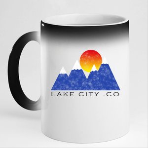 Lake City .CO  11oz Black Color Changing Mug