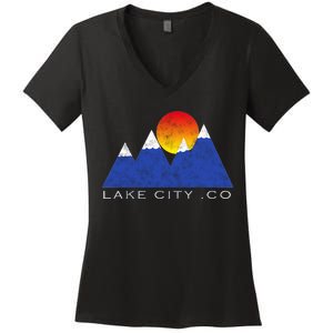 Lake City .CO  Women's V-Neck T-Shirt