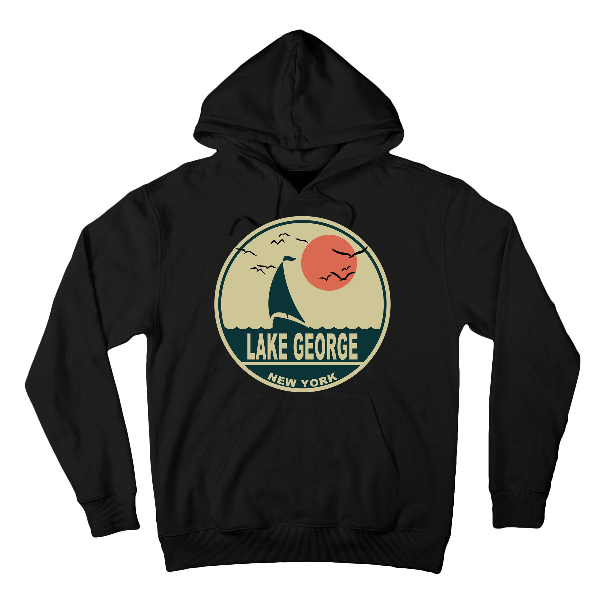 Lake George New York Tall Hoodie