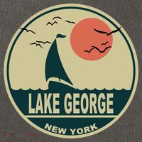 Lake George New York Cotton Canvas Backpack