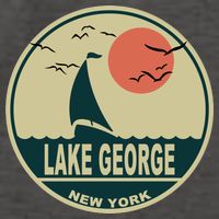 Lake George New York Vector Backpack
