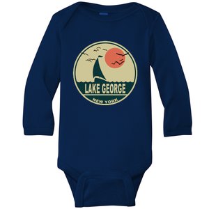 Lake George New York Baby Long Sleeve Bodysuit