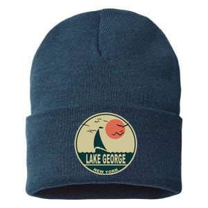 Lake George New York Sustainable Knit Beanie