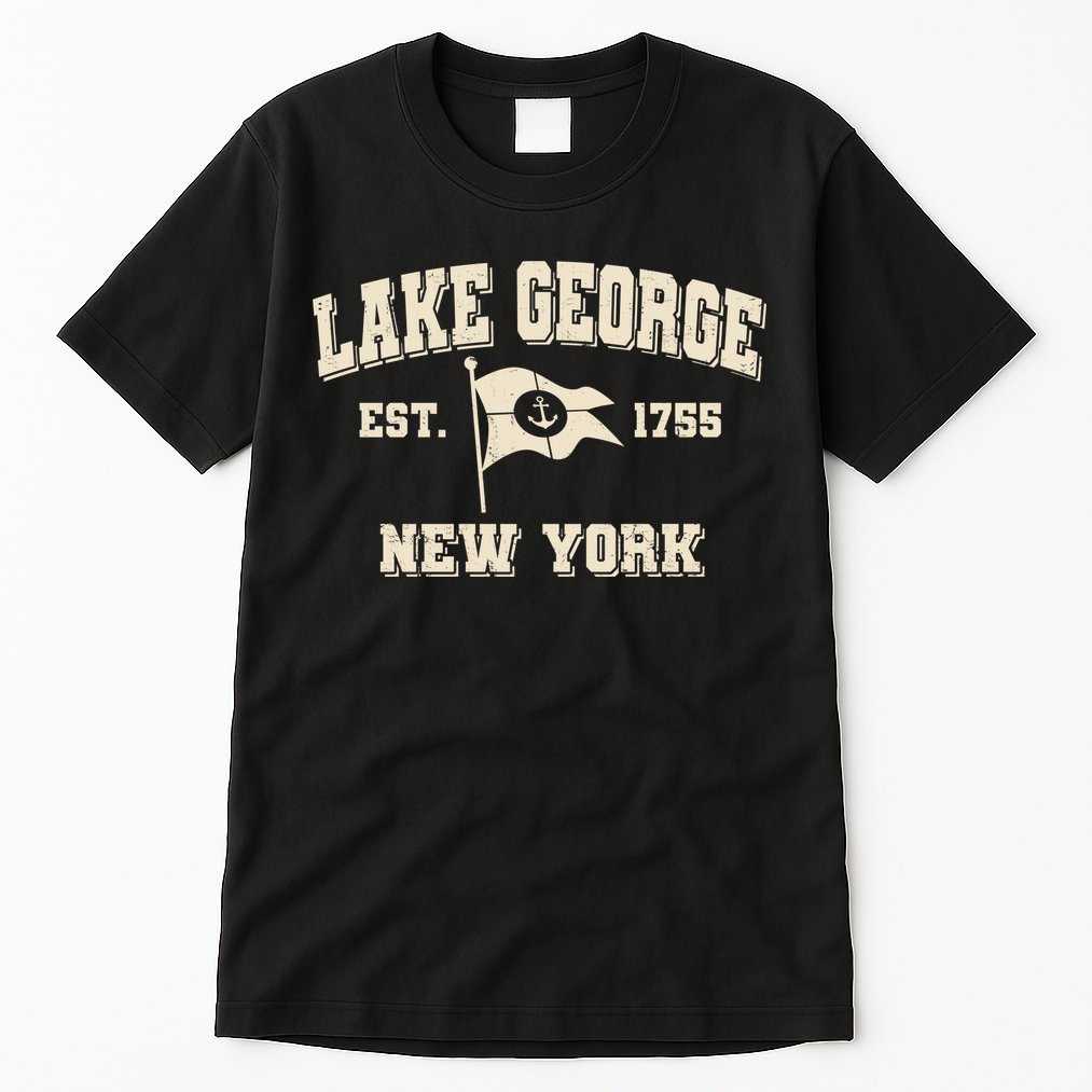 Lake George New York Est. 1755  Tall T-Shirt