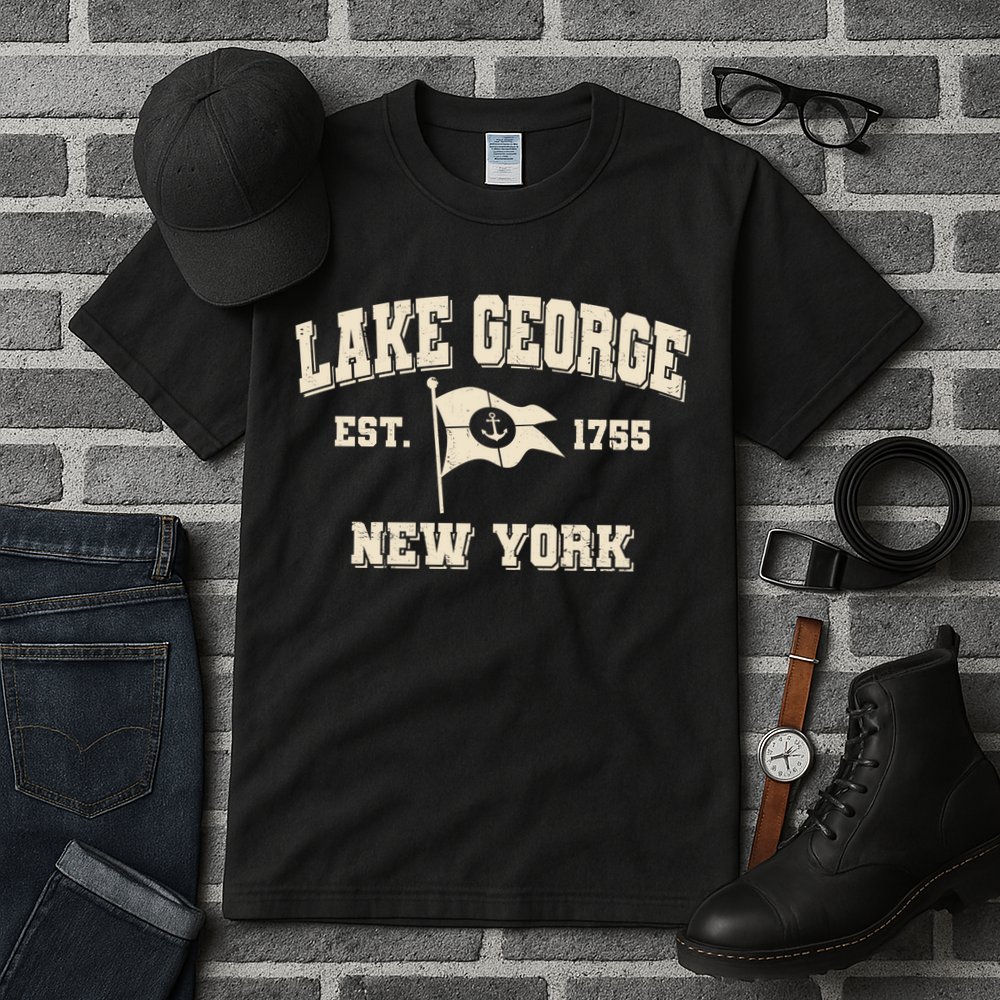 Lake George New York Est. 1755  Tall T-Shirt