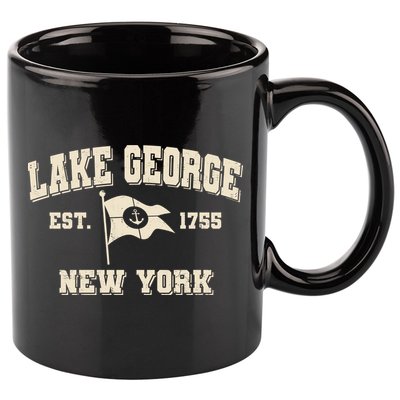 Lake George New York Est. 1755  11oz C Handle Ceramic Mug