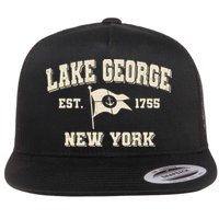Lake George New York Est. 1755  Flat Bill Trucker Hat