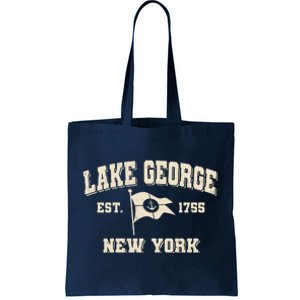 Lake George New York Est. 1755  Tote Bag