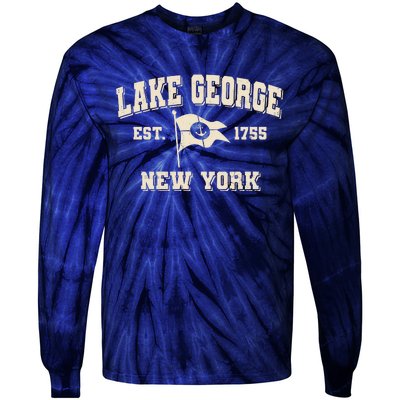 Lake George New York Est. 1755  Tie-Dye Long Sleeve Shirt