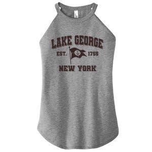 Lake George New York Est. 1755  Women's Perfect Tri Rocker Tank