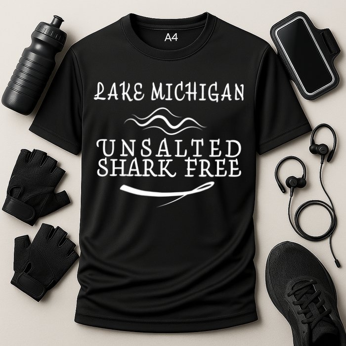 Lake Michigan Unsalted Shark Free Cooling Performance Crew T-Shirt