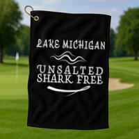 Lake Michigan Unsalted Shark Free Golf Towel