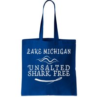 Lake Michigan Unsalted Shark Free Tote Bag