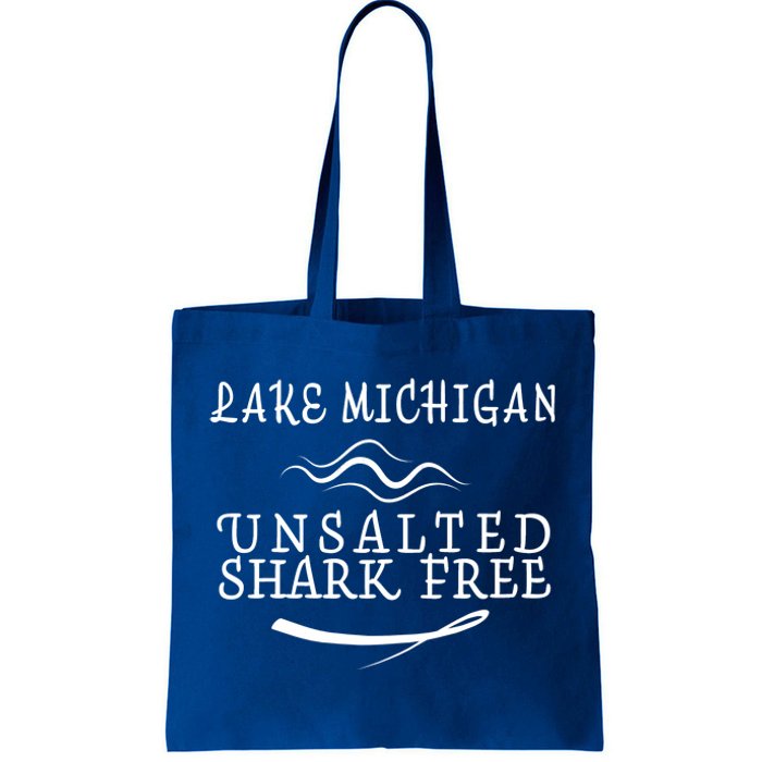 Lake Michigan Unsalted Shark Free Tote Bag