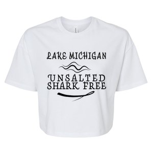 Lake Michigan Unsalted Shark Free Bella+Canvas Jersey Crop Tee