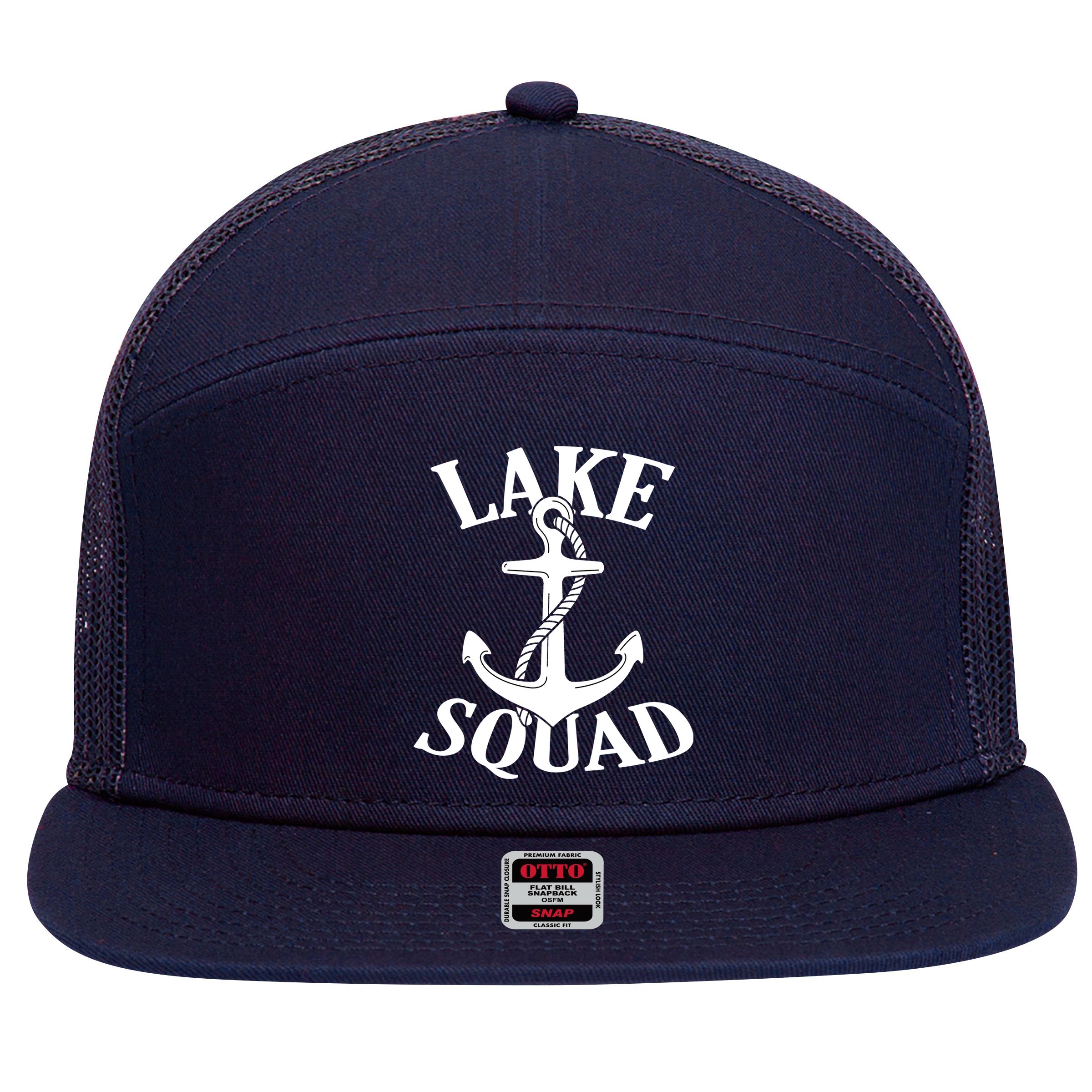 Lake Squad 7 Panel Mesh Trucker Snapback Hat