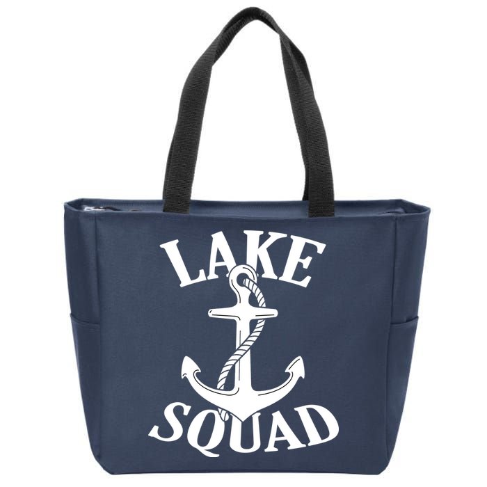 Lake Squad Zip Tote Bag