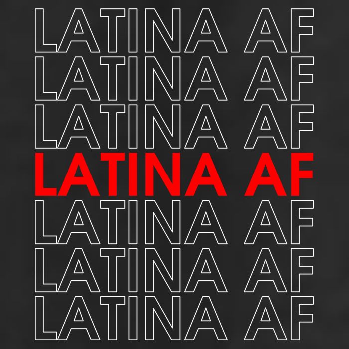 Latina Af 7 Panel Mesh Trucker Snapback Hat