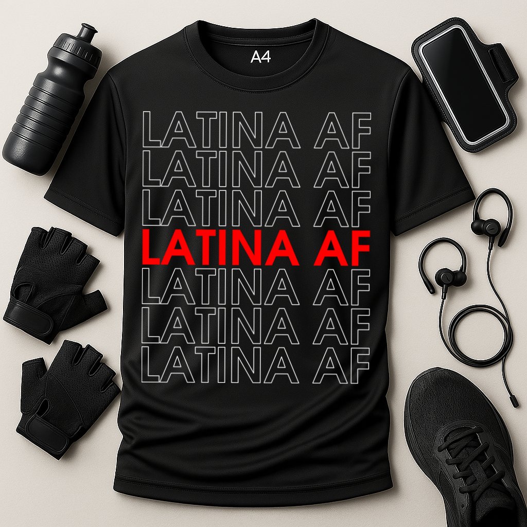 Latina Af Cooling Performance Crew T-Shirt