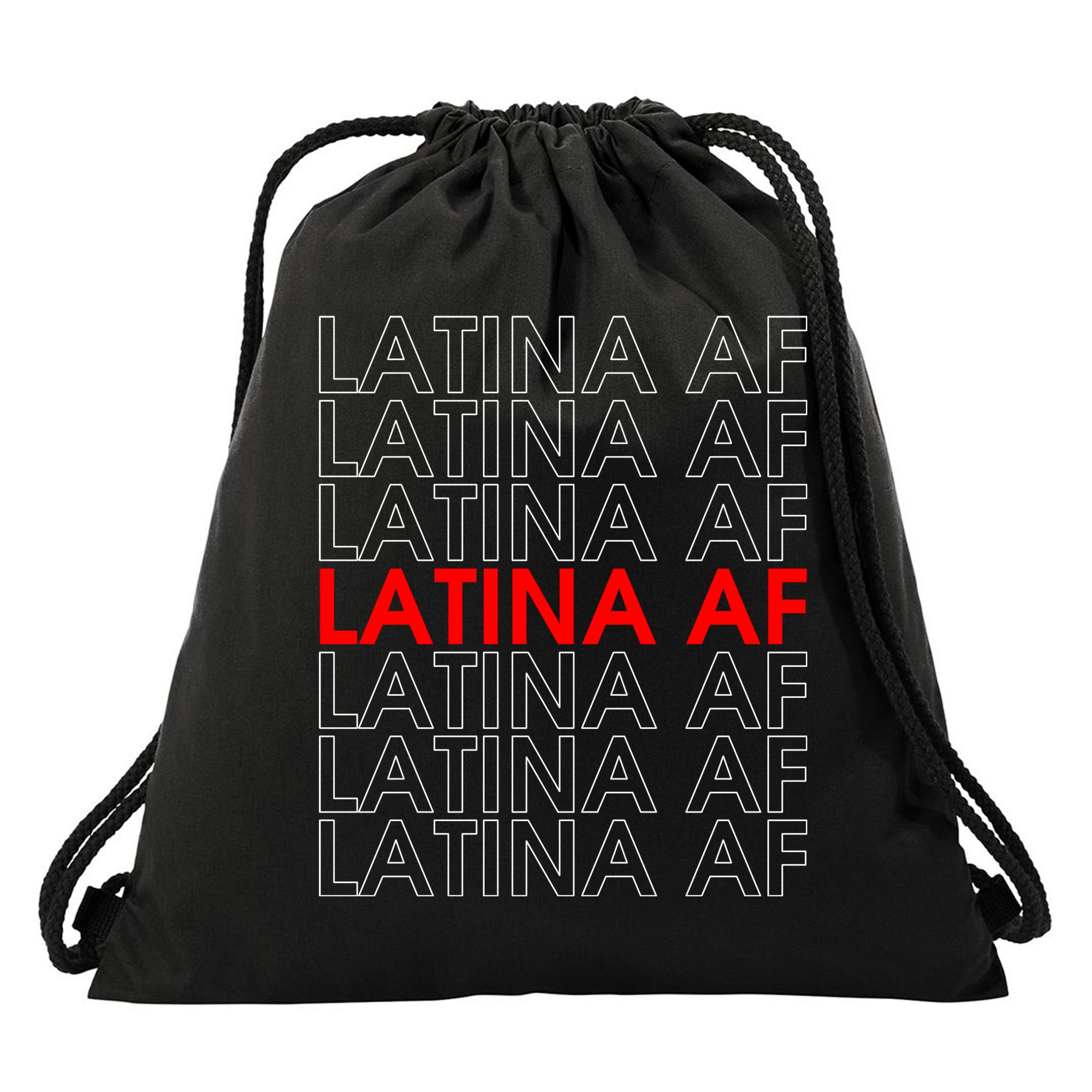 Latina Af Drawstring Bag