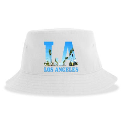 Los Angeles LA Vintage California LA Sustainable Bucket Hat
