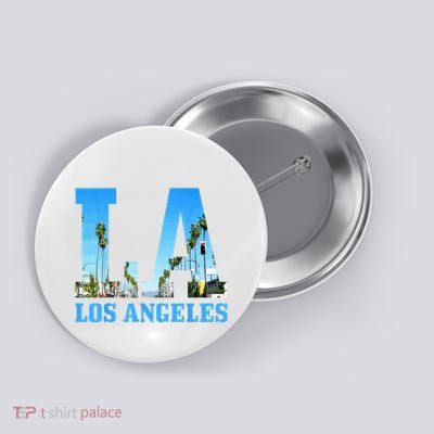 Los Angeles LA Vintage California LA Button