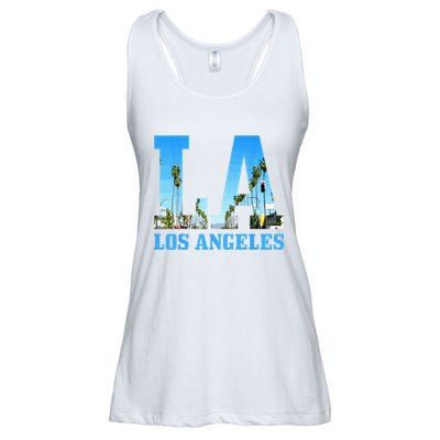 Los Angeles LA Vintage California LA Ladies Essential Flowy Tank