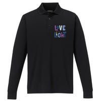 Love And Light  Hanukkah   Performance Long Sleeve Polo