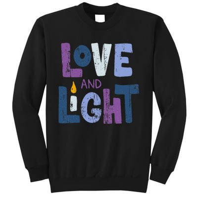 Love And Light  Hanukkah   Sweatshirt