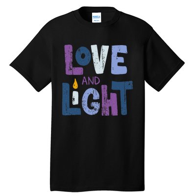 Love And Light  Hanukkah   Tall T-Shirt