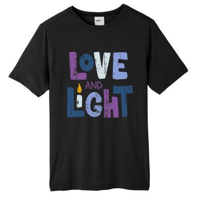 Love And Light  Hanukkah   Tall Fusion ChromaSoft Performance T-Shirt