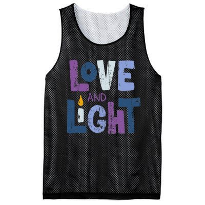 Love And Light  Hanukkah   Mesh Reversible Basketball Jersey Tank