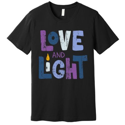 Love And Light  Hanukkah   Premium T-Shirt