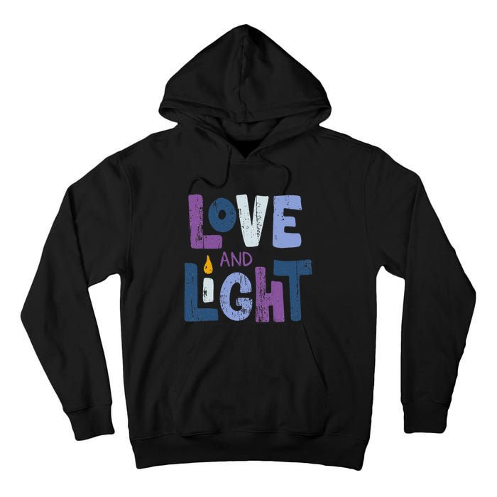 Love And Light  Hanukkah   Tall Hoodie