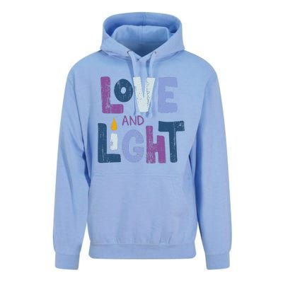 Love And Light  Hanukkah   Unisex Surf Hoodie