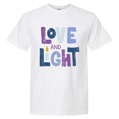 Love And Light  Hanukkah   Garment-Dyed Heavyweight T-Shirt