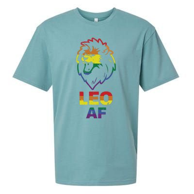 Leo AF Lion LGBT For August And July Birthday Gift Sueded Cloud Jersey T-Shirt