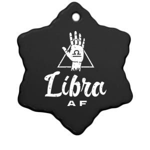 Libra Af / Libra Birthday Month Quote Libra Astrology Sign Meaningful Gift Ceramic Star Ornament