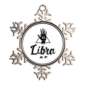 Libra Af / Libra Birthday Month Quote Libra Astrology Sign Meaningful Gift Metallic Star Ornament