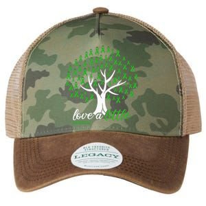 Love A Little Green Ribbon Tree Dwarfism Awareness Legacy Tie Dye Trucker Hat